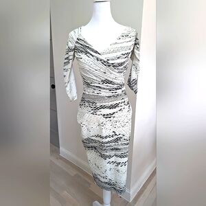 Chiara Boni White Midi Dress US 4/ IL 40